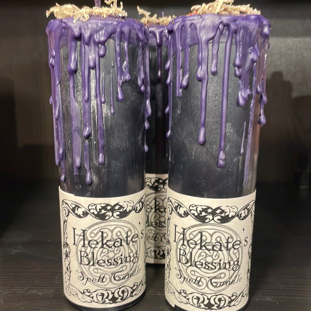 Hekate Pillar Candle Madame Phoenix Witch Chest