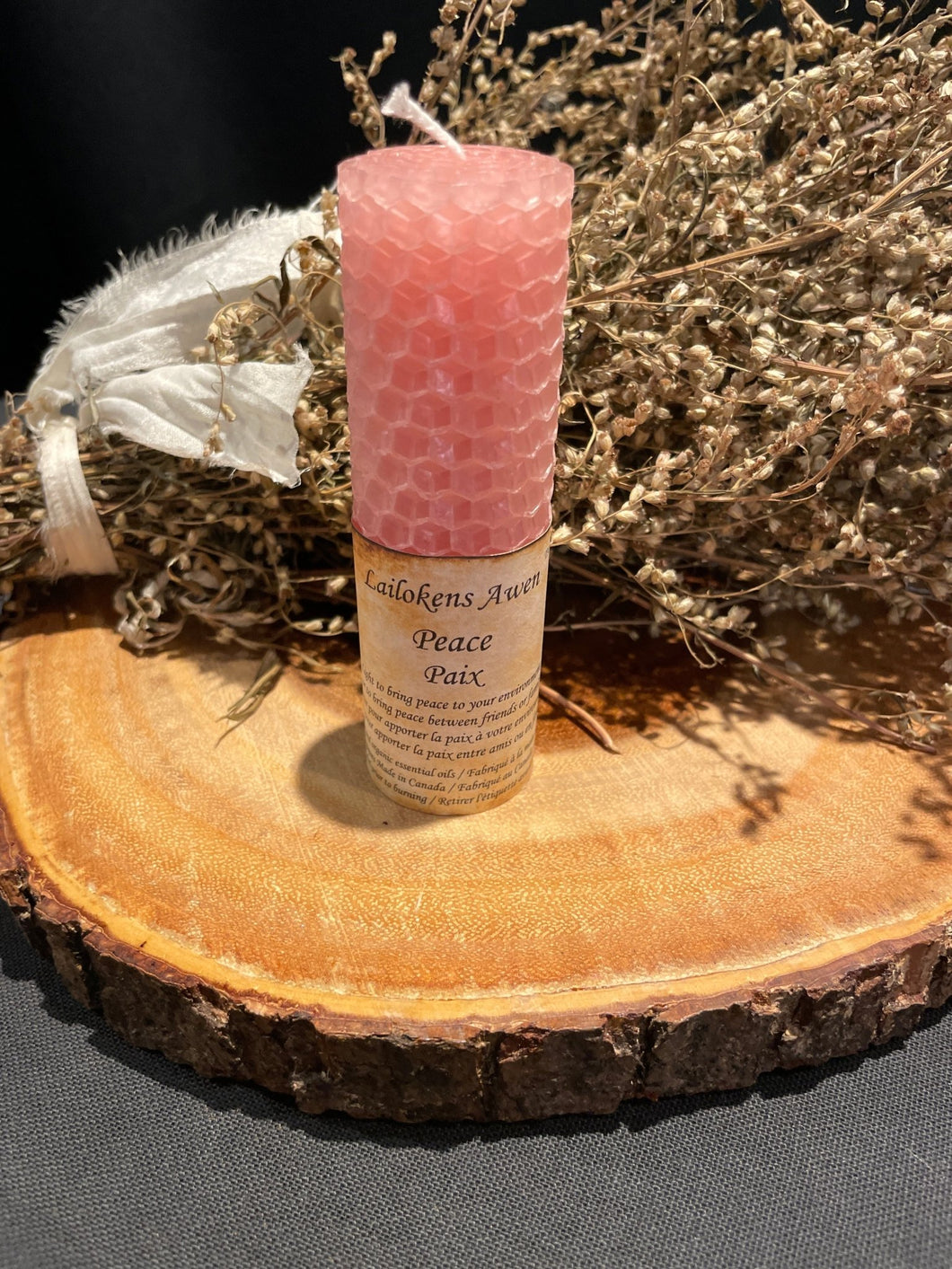 Peace Beeswax Candle - Lailokens Arwen - Witch Chest